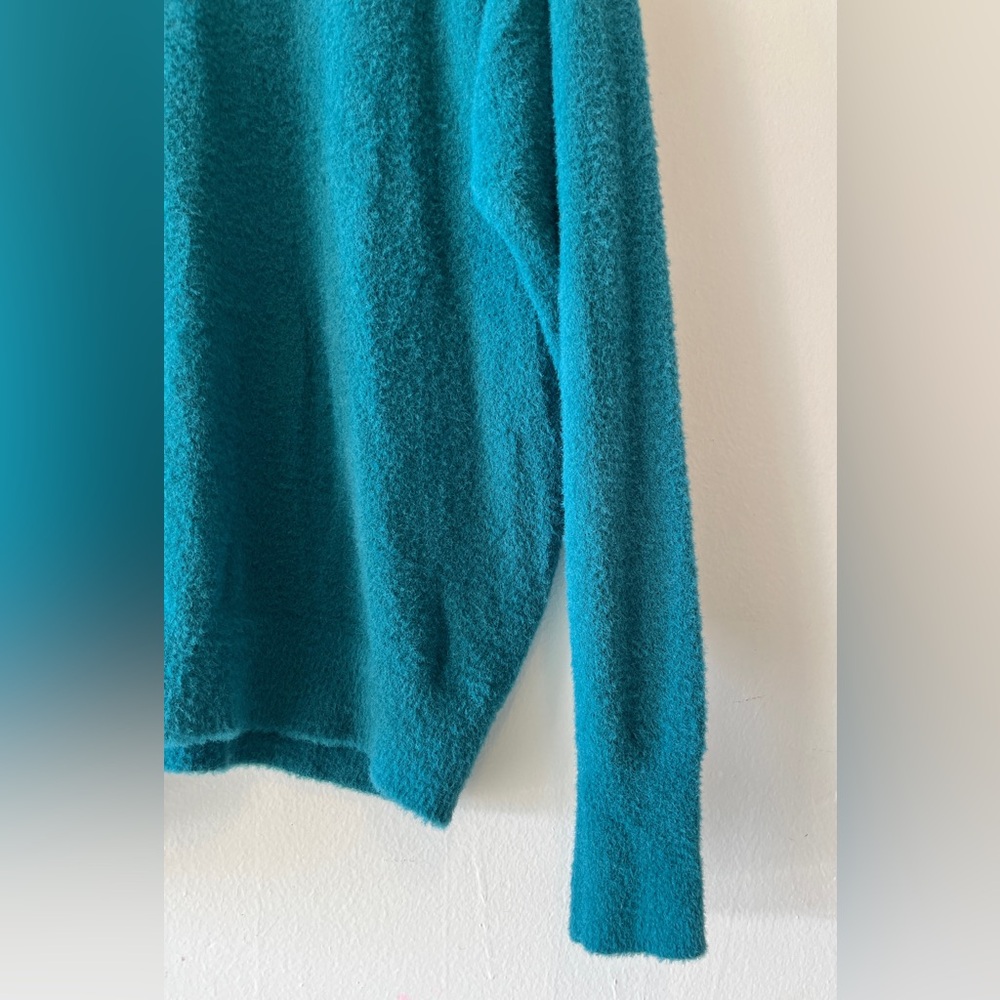 ARITZIA WILFRED FREE Hushknit Turtlenck Sweater Teal Size Small Fall Casual - Picture 7 of 14